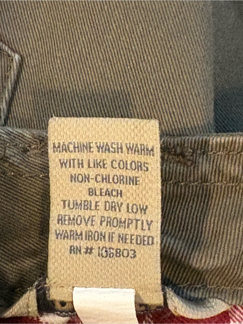 Duluth Trading Co. Women's Straight-Leg Flannel Lined Cargo Jeans Brown 14 x 33 - Picture 7 of 11